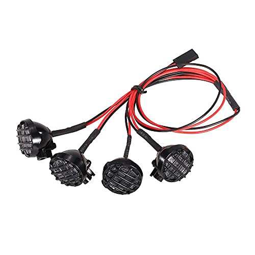 Amagogo Foco de Luces LED de Techo Brillante con Pantalla para 1/10 1/8 RC Rock Crawler