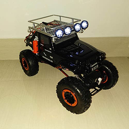 Amagogo Foco de Luces LED de Techo Brillante con Pantalla para 1/10 1/8 RC Rock Crawler