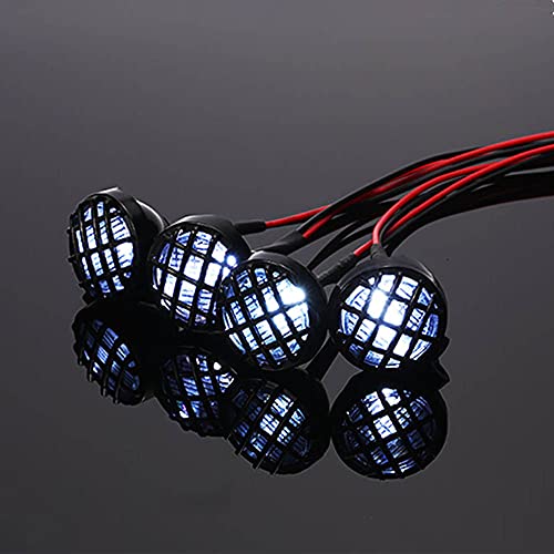 Amagogo Foco de Luces LED de Techo Brillante con Pantalla para 1/10 1/8 RC Rock Crawler