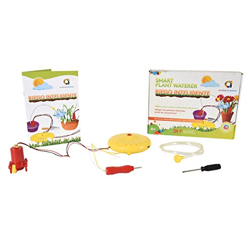 ambarscience Juguete Stem Cientifico y Educativo, DIY para Construir Paso un Sistema de riego Inteligente, para niños 8+. (Ambar Passion S.A. 108200020118)