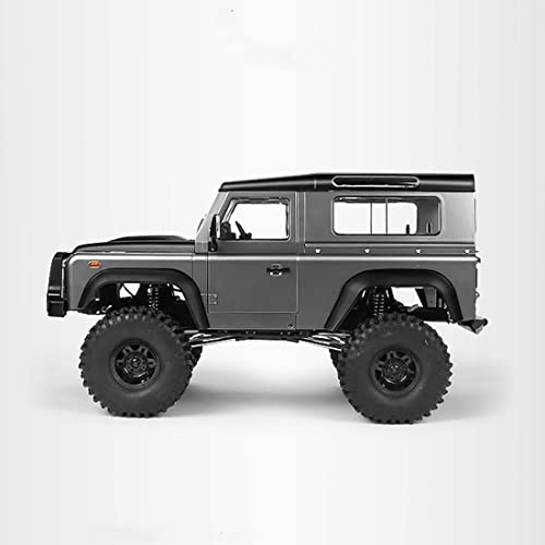 AMOC Coche todoterreno teledirigido con 5 luces para Land Rover Defender, MN-999, RC 1/10 4 WD 2.4 G (autorización alemana)