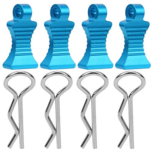 AMONIDA Accesorios RC, Clips para carrocería RC Clips para carrocería Tipo R, Clips para carrocería Tipo R 1/8 Pinza para Carro Soporte para Carro RC para Modelo de Carro Accesorios(Blue)