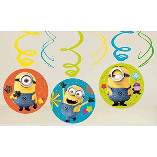 amscan 9907319 - Espirales Decorativas de los Minions de Despicable