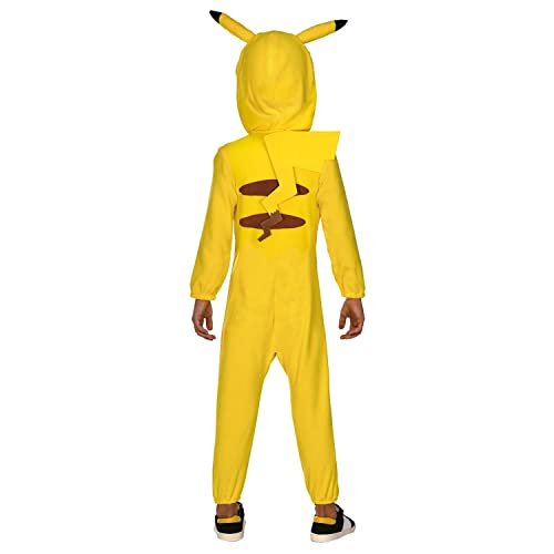 amscan 9908885 Disfraz de Pokemon Pikachu para niño de 8 a 10 edad, color amarillo, 8-10 años