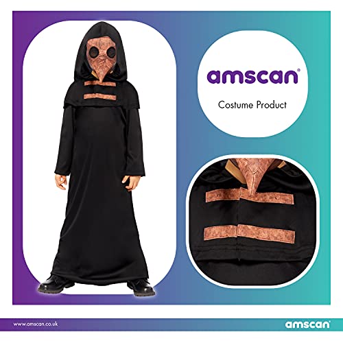 amscan 9912003 Traje de disfraz de Halloween para niños de la plaga doctor de la peste de Halloween 10-12 años