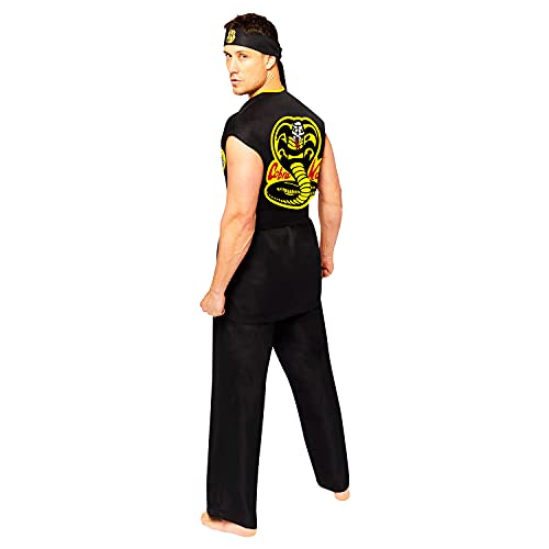 amscan 9912049 - Disfraz de Cobra Kai Gi para hombre