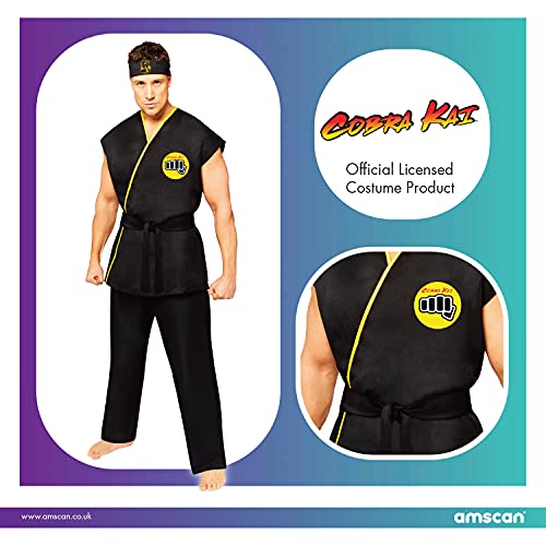 amscan 9912049 - Disfraz de Cobra Kai Gi para hombre