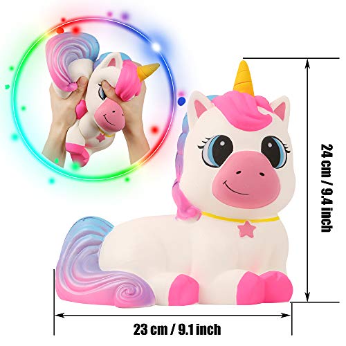 Anboor 9,1 Pulgadas Squishie Gigante Unicornio Caballo de Jumbo Kawaii Suave Lento Aumento perfumadas Squishie Animales del Alivio de tensión de Niños Juguetes Accesorios Decorativos