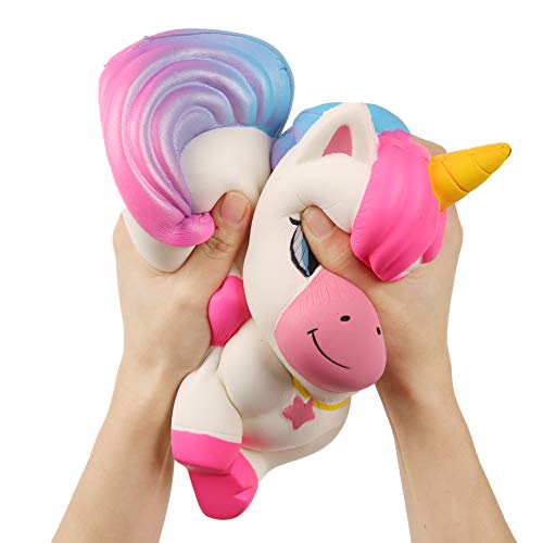 Anboor 9,1 Pulgadas Squishie Gigante Unicornio Caballo de Jumbo Kawaii Suave Lento Aumento perfumadas Squishie Animales del Alivio de tensión de Niños Juguetes Accesorios Decorativos