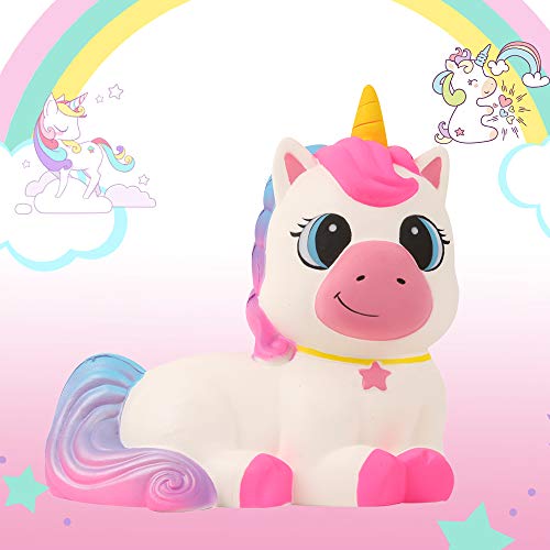 Anboor 9,1 Pulgadas Squishie Gigante Unicornio Caballo de Jumbo Kawaii Suave Lento Aumento perfumadas Squishie Animales del Alivio de tensión de Niños Juguetes Accesorios Decorativos