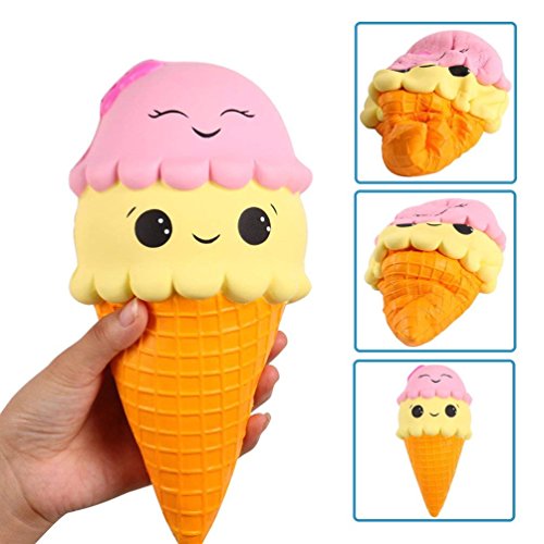 Anboor Squishies Cono de Helado Jumbo Lentamente Creciente Kawaii Lindo Super Grande Squishies Juguetes de Descompresión Perfumados 1 Unids