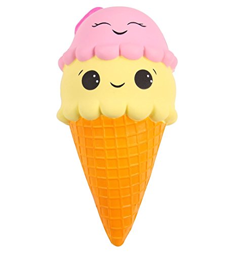 Anboor Squishies Cono de Helado Jumbo Lentamente Creciente Kawaii Lindo Super Grande Squishies Juguetes de Descompresión Perfumados 1 Unids