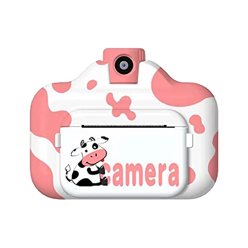 Andoer Cámaras de impresión instantánea WiFi Cámara para niños Pantalla de 2.4 Pulgadas Grabación de Video 1080P Lente de rotación de 180 ° Zero Ink con Tarjeta de Memoria de 32GB Pink Without Card