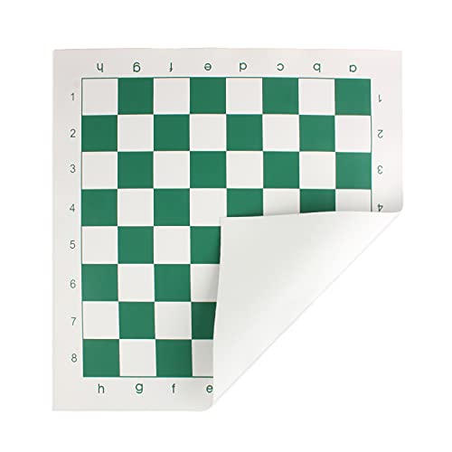 Andux Chess Game Tablero de ajedrez Enrollable XQQP-01 (Verde, 42x42 cm)