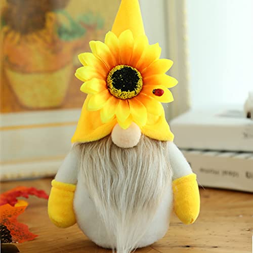 ANEIZANASALI Bumble Bee GNOME Adornos de Felpa Girasol Enano Muñeca sin Rostro Elfos Regalo del día de la Abeja