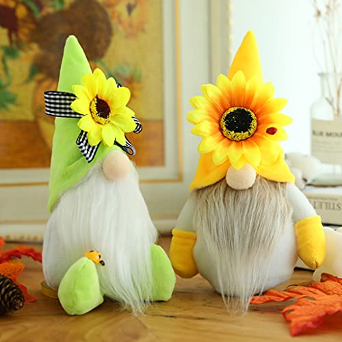 ANEIZANASALI Bumble Bee GNOME Adornos de Felpa Girasol Enano Muñeca sin Rostro Elfos Regalo del día de la Abeja