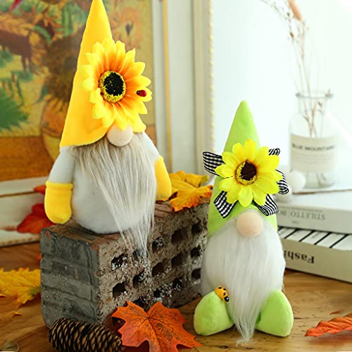 ANEIZANASALI Bumble Bee GNOME Adornos de Felpa Girasol Enano Muñeca sin Rostro Elfos Regalo del día de la Abeja