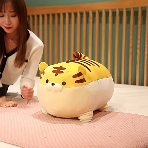 Animales de Peluche de Tigre, 50cm Kawaii Almohada de Dibujos Animados Cachorro Tigre Muñeco de Peluche Gordo Tigre muñeco de Peluche Tigre Regalos para Niños