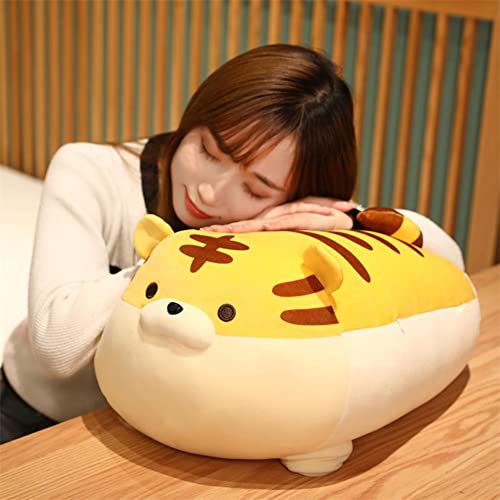 Animales de Peluche de Tigre, 50cm Kawaii Almohada de Dibujos Animados Cachorro Tigre Muñeco de Peluche Gordo Tigre muñeco de Peluche Tigre Regalos para Niños