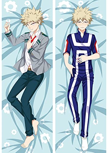 Anime My Hero Academia Katsuki Bakugou Dakimakura Funda de Almohada para abrazar el Cuerpo Personalizado DIY cojín Otaku Disfraz de Cosplay Masculino Cubierta CustomMade34X100cm