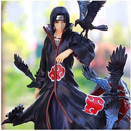 Anime Naruto Akatsuki Uchiha Itachi - Figura Pop de PVC colección Modelo Cuervo Combinado Juguete Decoración, Figuritas Regalos para Niños Ados y Anime Fans 27 cm