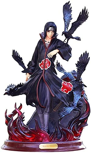 Anime Naruto Akatsuki Uchiha Itachi - Figura Pop de PVC colección Modelo Cuervo Combinado Juguete Decoración, Figuritas Regalos para Niños Ados y Anime Fans 27 cm