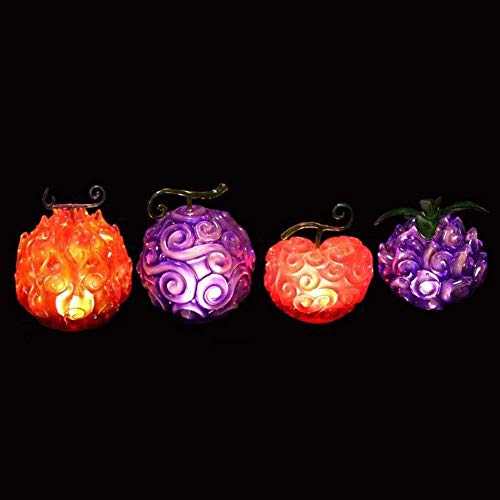 Anime One Piece Cirugía Todo el Mundo Quema Fruta Fruta de Goma Figura Luminosa Versión Escultura Decoración Estatua Muñeca Regalos de Anime Figuras de Anime 10cm