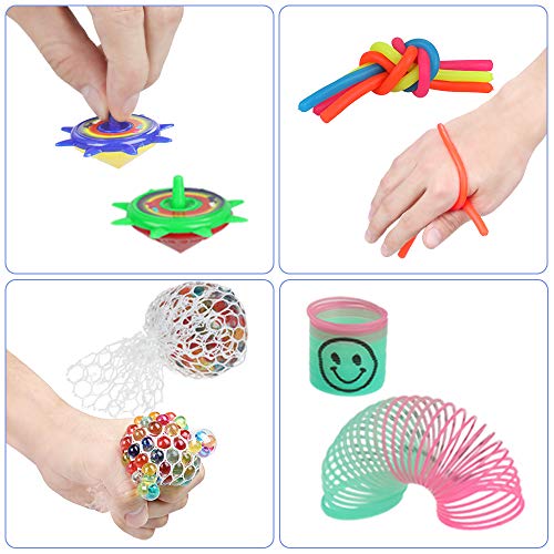 Anpro 24 Piezas Fidget Toys, Pack Fidget Toys con Giroscopio Giratorio para Autismo, Antiestres, Juguetes para Aliviar la Ansiedad, Regalos de Ansiedad para Adultos y Pacientes Autistas