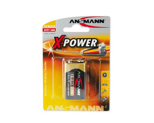 Ansmann Pilas alcalinas 9 V-e-Block X-Power (, 10 Unidades)