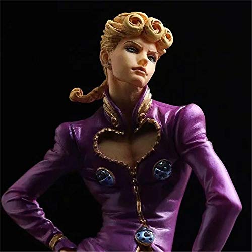 Aoolomy Estatua PVC Figuras De Acción Anime Figurita Wonderful Journey Risk Golden Wind Giorno Bolígrafo Figura 14Cm Anime PVC Figura Modelo Mesa Accesorios De Decorac