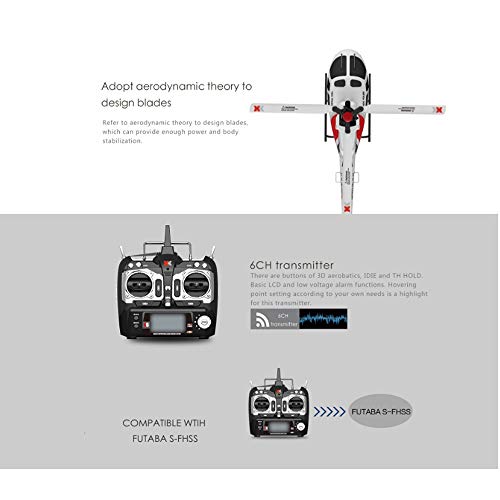 AORED 6 Canales de Control Remoto Aviones, Wei Simulador Modelo de helicóptero, de Carga Plano teledirigido aeronaves, La Mejor Navidad Regalo de cumpleaños for los niños