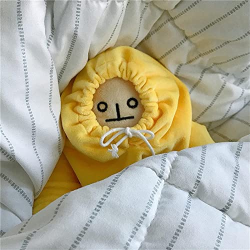 Aouln Juguetes de peluche para hombre de plátano, suave y flexible simulación, cojín amarillo, almohada de peluche con piernas largas y piernas divertidas, regalo de fiesta de cumpleaños