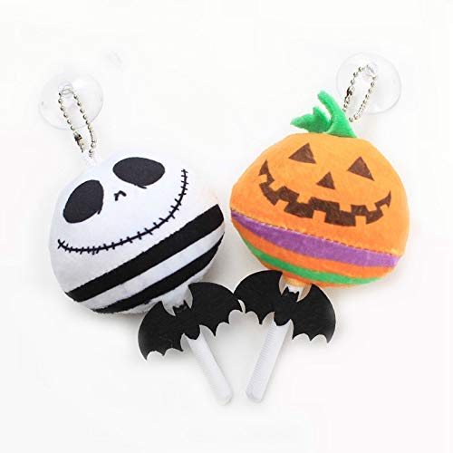 APcjerp Peluches 2 PC/Sistema de Halloween muñecas Antes de Navidad Jack Skellington y Calabaza Lollipop Caramelo Relleno muñecas 12cm Hslywan