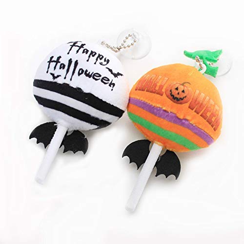 APcjerp Peluches 2 PC/Sistema de Halloween muñecas Antes de Navidad Jack Skellington y Calabaza Lollipop Caramelo Relleno muñecas 12cm Hslywan