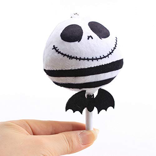 APcjerp Peluches 2 PC/Sistema de Halloween muñecas Antes de Navidad Jack Skellington y Calabaza Lollipop Caramelo Relleno muñecas 12cm Hslywan