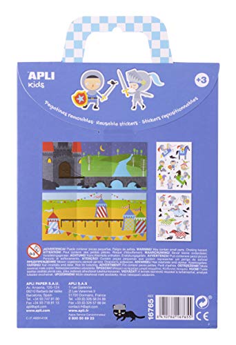 APLI Kids 16765 - Juego de gomets Sticker Adventure modelo Caballeros