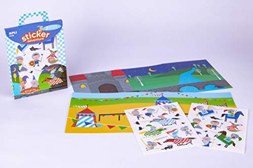 APLI Kids 16765 - Juego de gomets Sticker Adventure modelo Caballeros