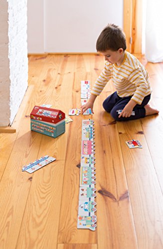 APLI Kids - Caja puzzle casita tren, 20 unidades (16485)