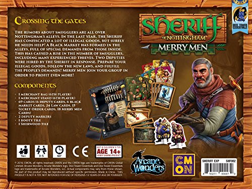 Arcane Wonders- Sheriff of Nottingham Merry Men Expansión Juego, Multicolor (DTE01SNX1AWG)