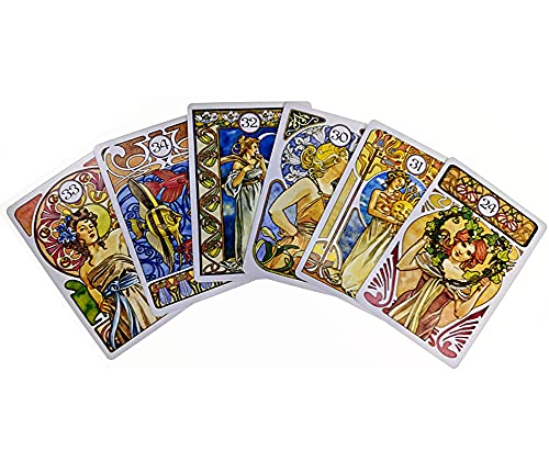 Art Nouveau Lenormand Oracle Tarjetas Familia Familia Partido Guía Inglés Guía Inglés Divinación Profececa Tablero Juego Poker Tarot Principiante Tarjeta