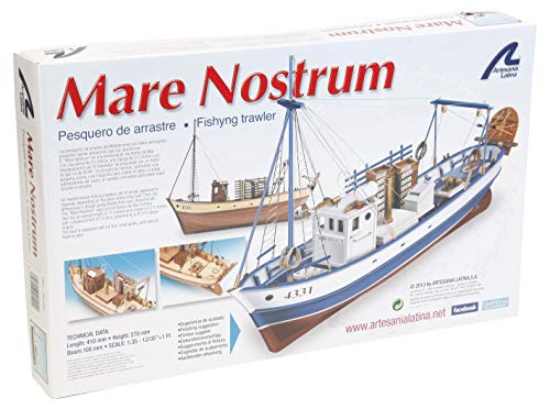 Artesanía Latina 20100N. Maqueta de Barco en Madera Pesquero Mare Nostrum 1/35