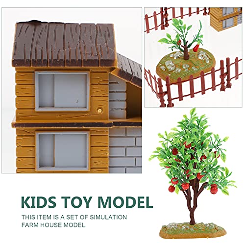 Artibetter 26 Unids Miniatura Casa Casa Modelo Árbol Casa de Doll Casa Edificio Set Miniatura Hadas Adornos Juegos Niños Juguetes para Mesa de Paisaje Paisaje Jardín Decoración