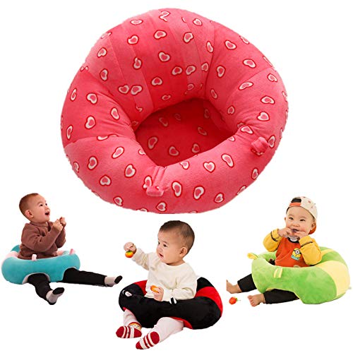 Asiento De Aprendizaje Para Bebés Juguete Felpa Seguridad Comer Silla Comedor Educación Infantil Temprana Desarrollo Inteligencia Almohada Cojín Sofá Enfermería Fiesta Cumpleaños Regalo Navidad rojo