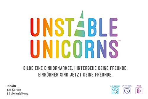 Asmodee Unstable Unicorns - Juego de Cartas (Contenido en alemán)