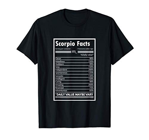 Astrología Impresionante signo del zodíaco Escorpio Camiseta