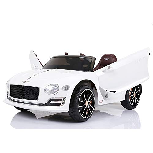 ATAA Bentley Exp12 Coche de batería para niños - Blanco- Coche eléctrico para niños y niñas con batería 12v y Mando para Padres