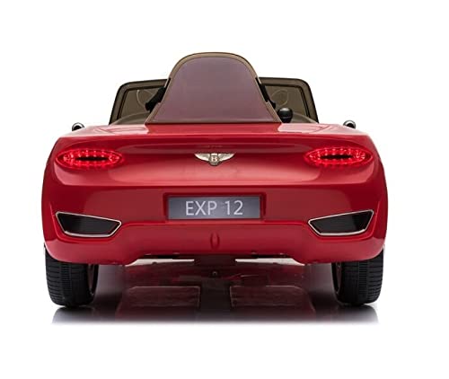 ATAA Bentley Exp12 Coche de batería para niños - Rojo - Coche eléctrico para niños con batería 12v y Mando para Padres