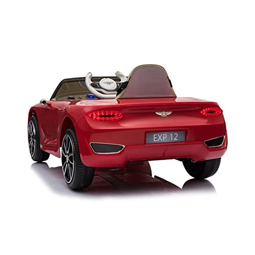 ATAA Bentley Exp12 Coche de batería para niños - Rojo - Coche eléctrico para niños con batería 12v y Mando para Padres