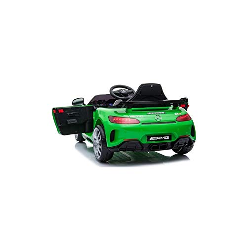 ATAA M.ercedes GTR 12v - Verde - Coche eléctrico para niños con batería 12v y Mando para Padres