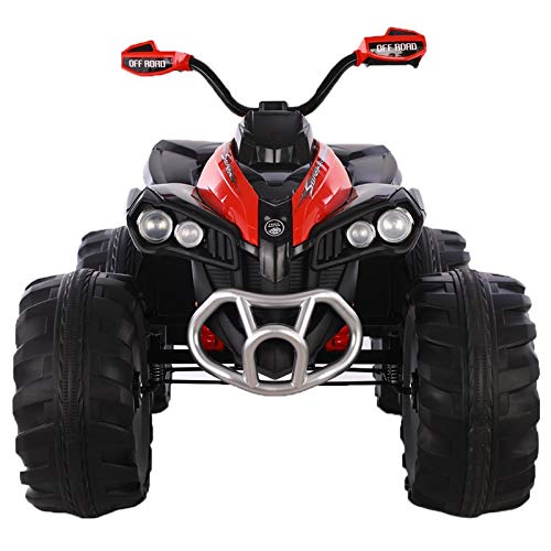 ATAA Quad eléctrico Infantil 12v - Rojo - Moto eléctrica para niños con Mando Control Remoto